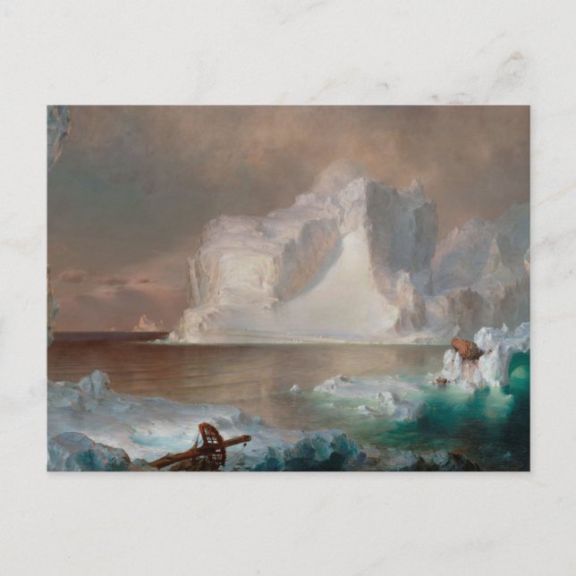The Icebergs by Frederic Church Postcard (Front)