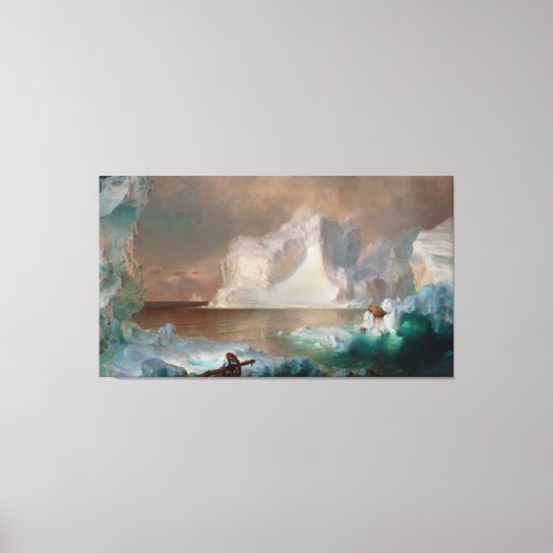 The Icebergs by Frederic Edwin Church 1861 Canvas Print