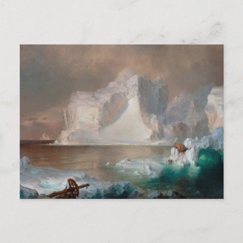 The Icebergs by Frederic Edwin Church Postcard