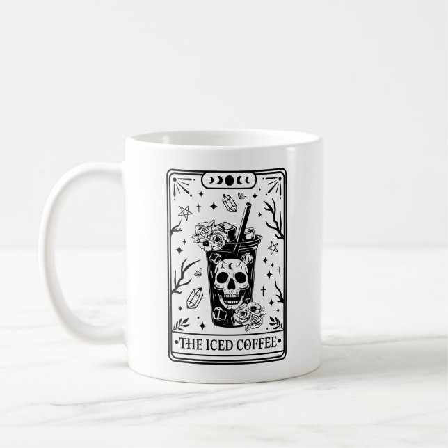The Iced Coffee Tarot Card Mug (Left)
