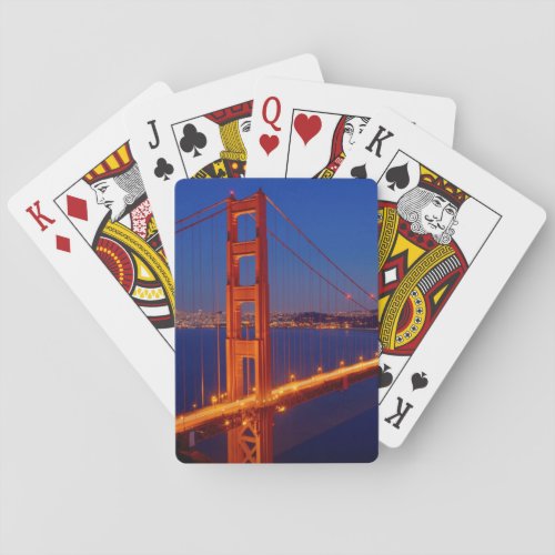 The iconic bridge with San Francisco Playing Cards