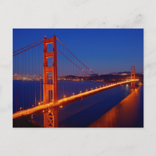 The iconic bridge with San Francisco Postcard