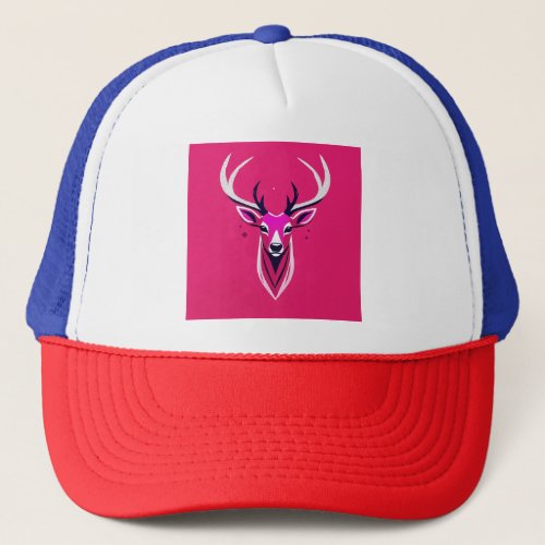 The Iconic Deer Head Logo Adorning Caps Trucker Hat