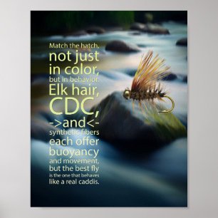 The Iconic Elk Hair Caddis Fly Poster