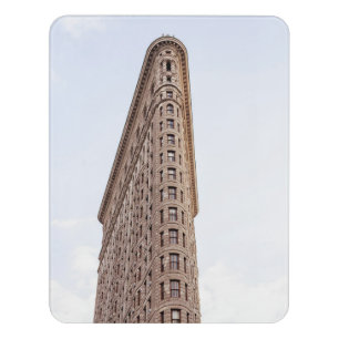 the iconic flatiron building door sign