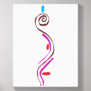 The Idea - Abstract Spiral Marker Line Art Canvas Photo Tile