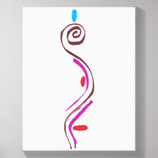 The Idea - Abstract Spiral Marker Line Art Canvas Photo Tile