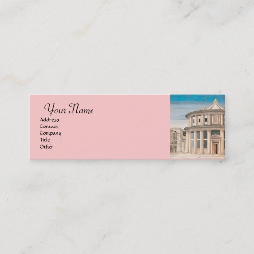 Customizable THE IDEAL CITY ,Renaissance Architect Business Cards