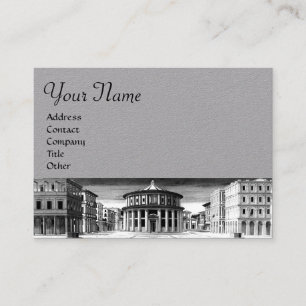 THE IDEAL CITY /RENAISSANCE ARCHITECTURE,ARCHITECT BUSINESS CARD