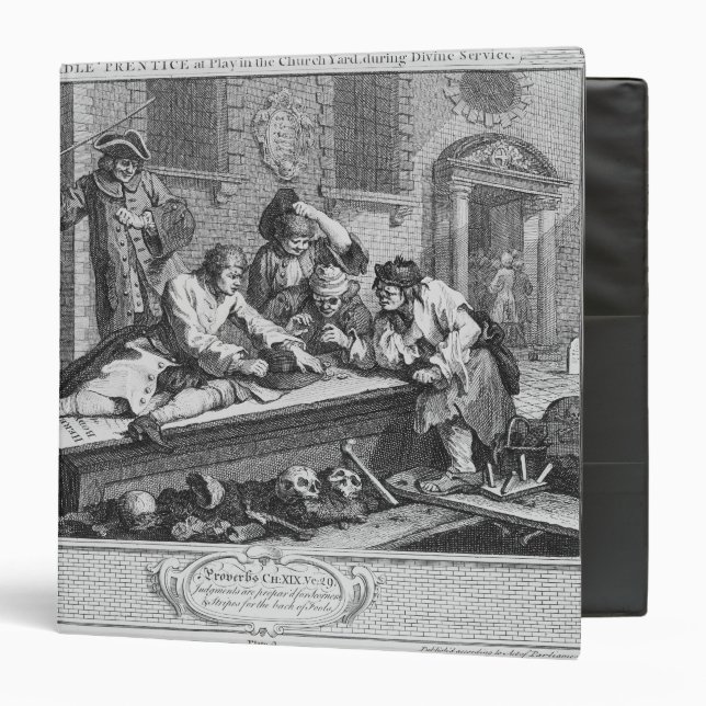 The Idle 'Prentice at Play in the Church Yard Binder (Front/Inside)