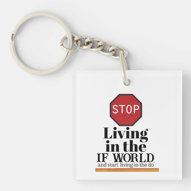 The IF World Keychain (Front)