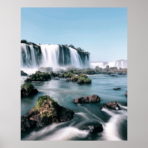 The Iguazu Falls During the Daytime Poster