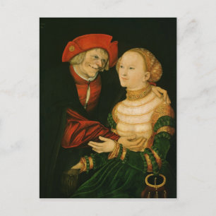 The Ill-Matched Couple Postcard