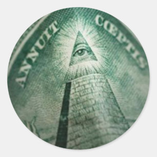 The Illuminati Eye Classic Round Sticker