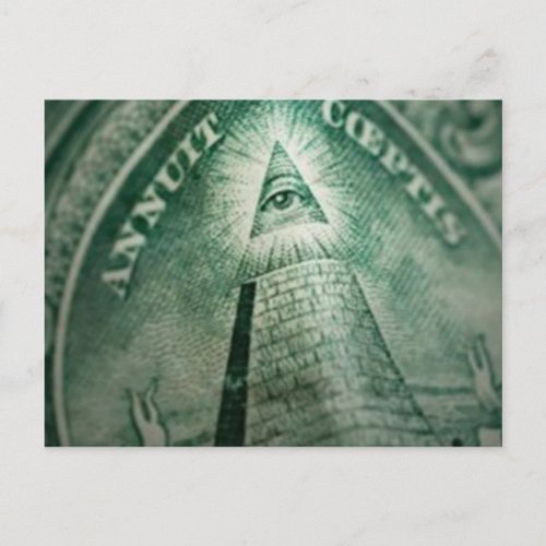 The Illuminati Eye Postcard