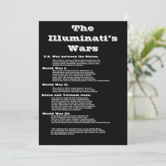 The Illuminati's Wars (Standing Front)