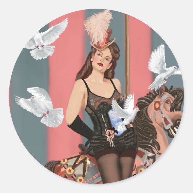 The Illusionist Classic Round Sticker (Front)