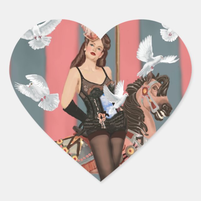 The Illusionist Heart Sticker (Front)