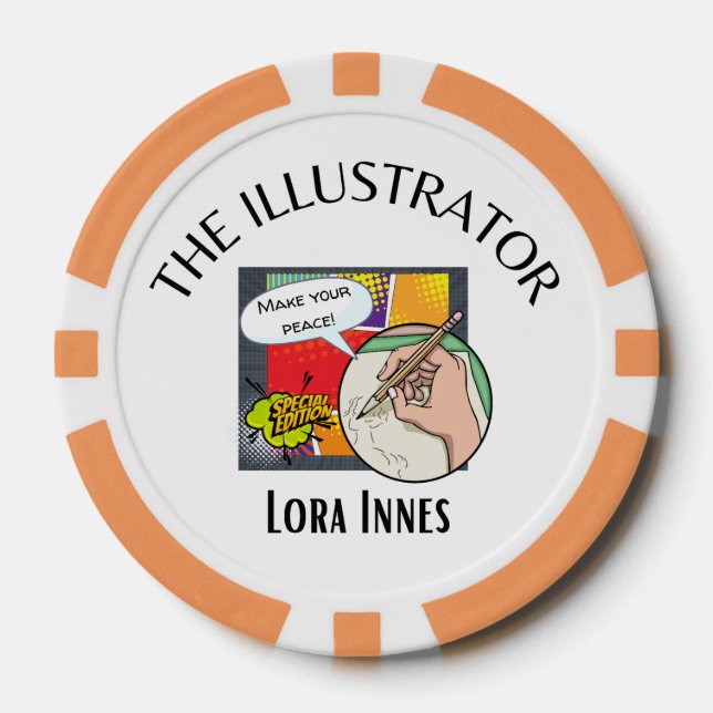The Illustrator Poker Chips (Front)
