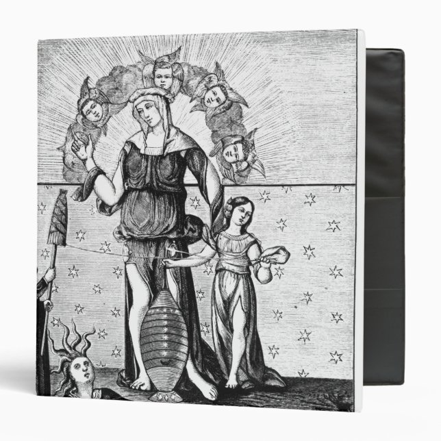 The Image of Dame Astrology with the Three Binder (Front/Inside)