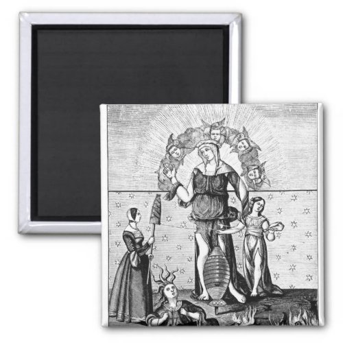 The Image of Dame Astrology with the Three Magnet