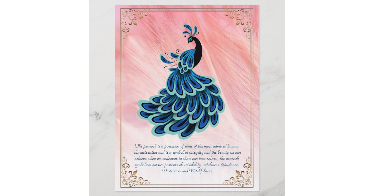 The Image of Peacock Personalized Stationary | Zazzle