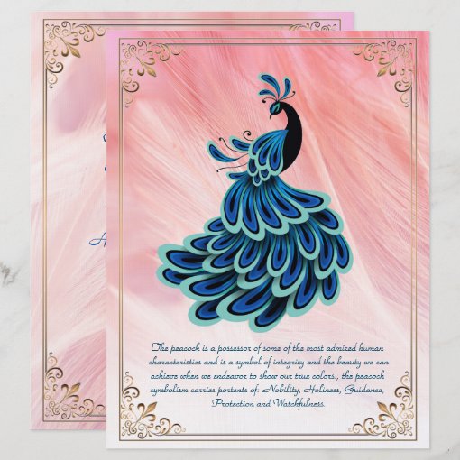 The Image of Peacock Personalized Stationary | Zazzle