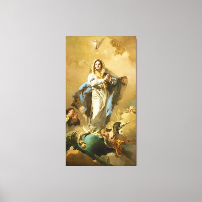 The Immaculate Conception by Giovanni B. Tiepolo Canvas Print (Front)