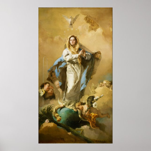 The Immaculate Conception by Giovanni B. Tiepolo Poster (Front)