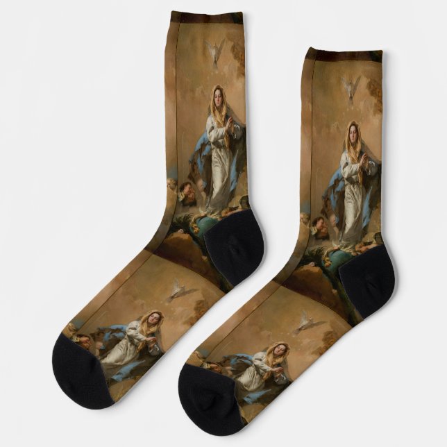 The Immaculate Conception by Giovanni Tiepolo Socks (Left)