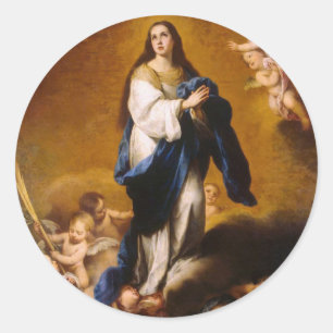 The Immaculate conception Classic Round Sticker