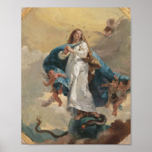The Immaculate Conception - Giovanni Battista Tiep Poster