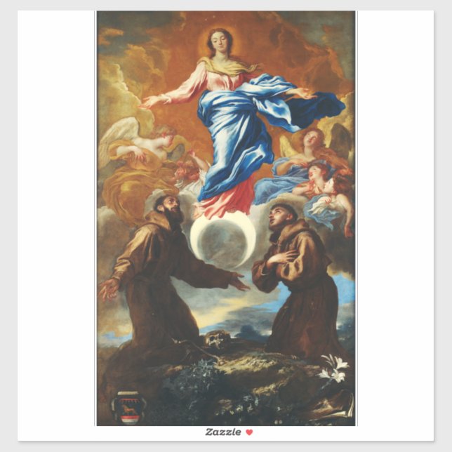The Immaculate Conception of Virgin Mary Sticker (Sheet)