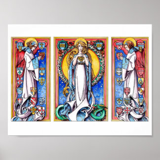 The Immaculate Conception with Attendant Angels Poster