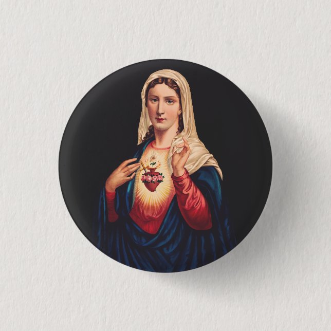 The Immaculate Heart of Mary Button (Front)