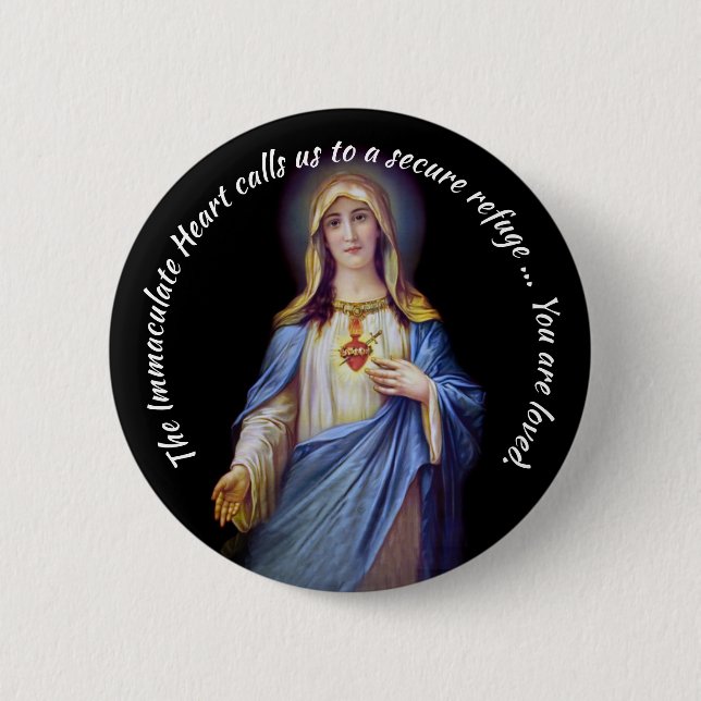 The Immaculate Heart of Mary Button (Front)