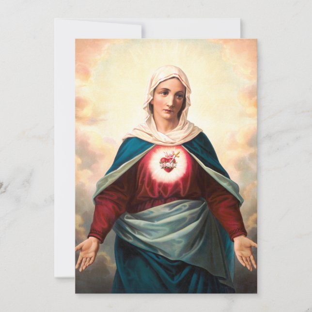 The Immaculate Heart of Mary Holiday Card (Front)
