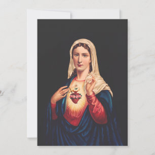 The Immaculate Heart of Mary Holiday Card