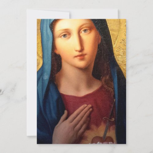 The Immaculate Heart Of Mary Invitation