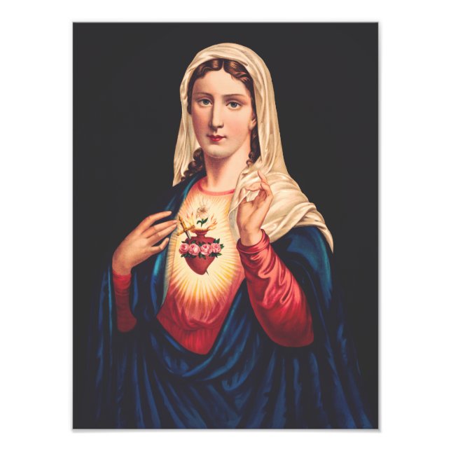The Immaculate Heart of Mary Photo Print (Front)