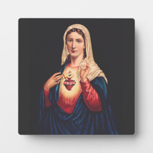 The Immaculate Heart of Mary Plaque