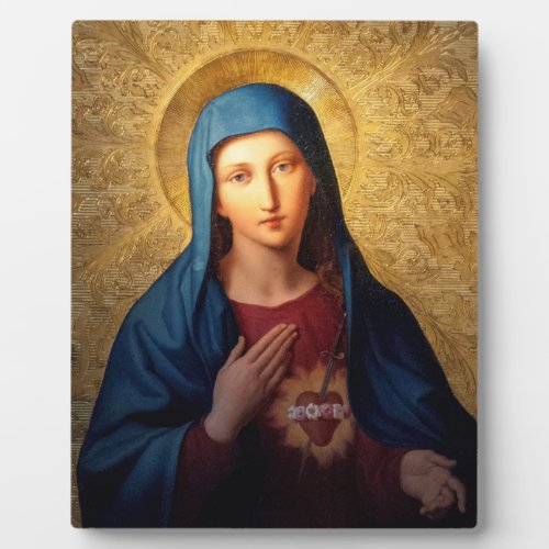 The Immaculate Heart Of Mary Plaque