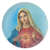 The Immaculate Heart of Mary Plate (Front)