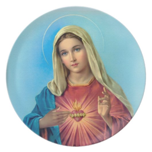 The Immaculate Heart of Mary Plate (Front)