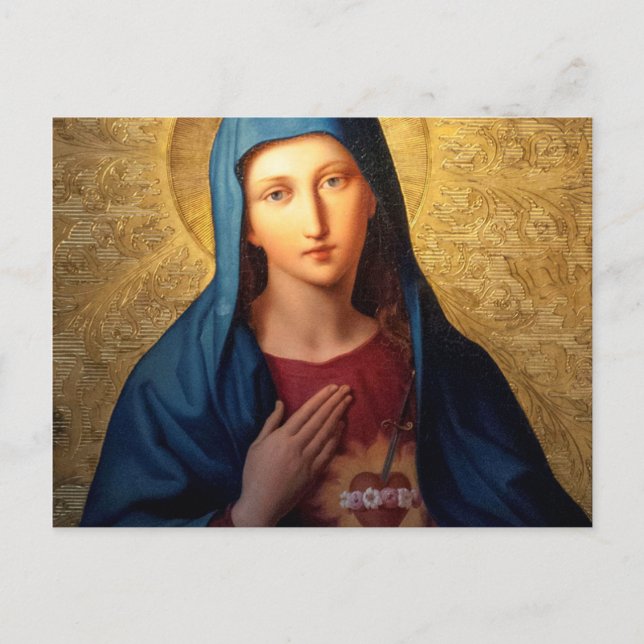 The Immaculate Heart Of Mary Postcard (Front)