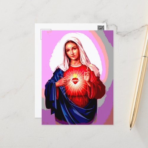 The Immaculate Heart of Mary Postcard