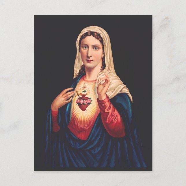 The Immaculate Heart of Mary Postcard (Front)