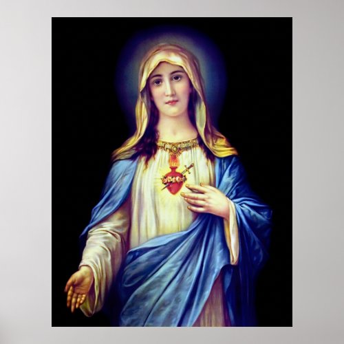 The Immaculate Heart of Mary Poster