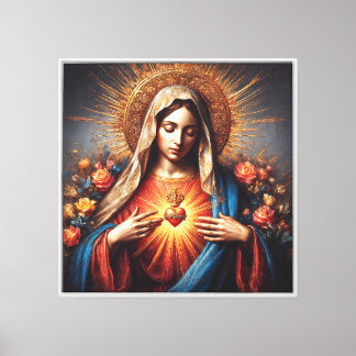 The Immaculate Heart of Mary (Radiance of Charity) Canvas Print