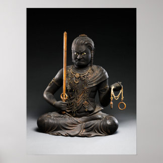 The Immovable Wisdom King, Fudo Myoo by Kaikei Poster